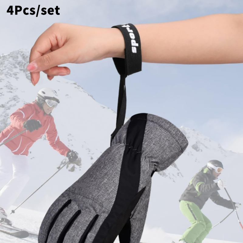 Outdoor Sport Gloves - 4 Buah Tali Pergelangan Tangan Sarung