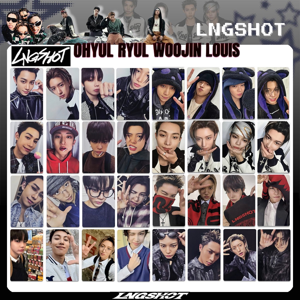 Outdoor Sports Accessories - 40PCS BARU KPOP Hip-hop Group, LNGSHOT,