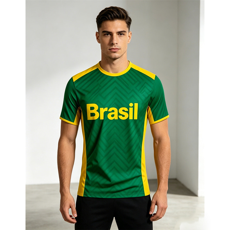 Kaos Jersey Sepak Bola Brasil  - Outdoor Sport Name ulasan dan harga