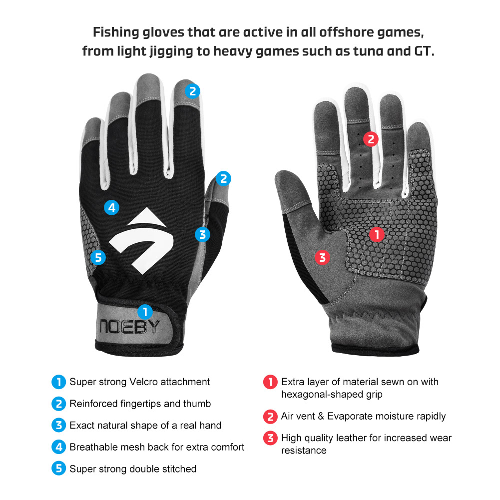 Sarung Tangan Pancing NOEBY An - Outdoor Sport Gloves ulasan dan harga