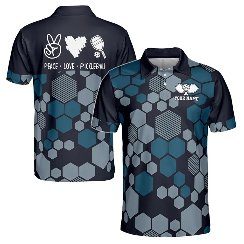 Kaus Polo Grafis Pickleball Ol - Outdoor Sport Name ulasan dan harga